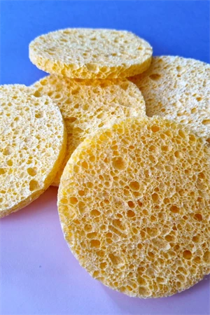 Yüz Temizleme Süngeri 6 Adet Sarı Sünger - Resim 3