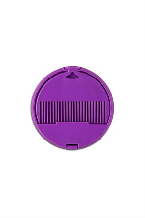 Mor Katlanabilir Cep Ayna ve Tarağı - Resim 2