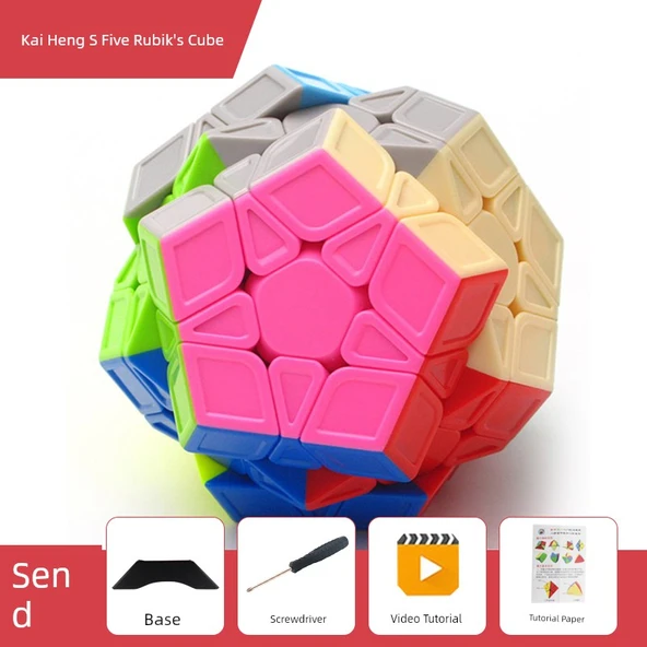 Qiyi 3x3 Beş Küp Dodekahedron - Yabancı Rubik Küpü