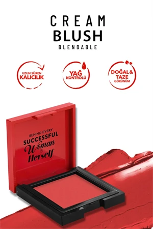 Pastel Cream Blush - Krem Allık 43 Scarlett - 3