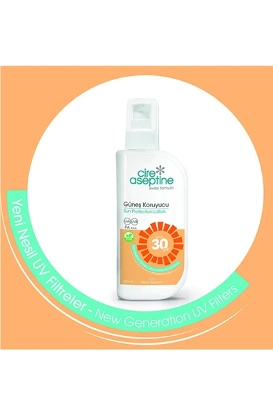 Cire Aseptine Güneş Koruyucu Losyon SPF 30 – Yüksek Koruma & Nemlendirici Formül, 200 ml - 2