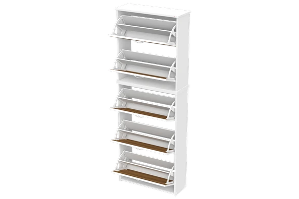 Modilayn VERVE Asma Kapı Önü 72x194x 26 cm’ lik 5 Düşer Kapak 10 Göz Bölmeli Ayakkabılık - Resim 6