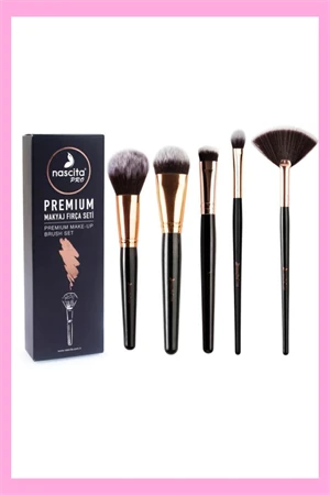 Nascita Profesyonel Günlük Makyaj Fırça Seti 5li ürün görseli 1