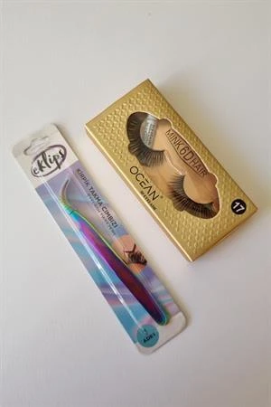 Eklips Kirpik Takma Cımbızı Ocean 718 Kolay Uygulanabilir Doğal Ipek Takma Kirpik ürün görseli 1
