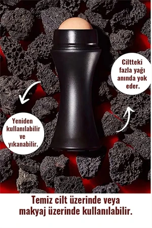 Ocean Volkanik Yüz Taşı + Makyaj Fırçası No:965 | Cilt Yağı Emilimi & Pürüzsüz Makyaj Seti - Resim 4