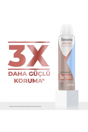 Rexona Clinical Protection Kadın Sprey Deodorant Shower Clean 150 ml - Resim 3