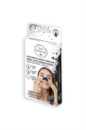 Bee Beauty Siyah Nokta Bandı ve 2 li Siyah Nokta Çıkarıcı Aparat Paslanmaz Çelik Komedon Sivilce Akne Iğne Aracı Çıkartıcı Set - 3