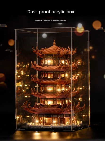 Suzhou Bahçesi Yapı Blokları - Büyük Lüks Dekoratif Lamba Hediye Paketi - 17