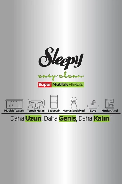 Sleepy Easy Clean Süper Yüzey Temizlik Mutfak Havlusu&mendili Bergamot Yağlı 50 Yaprak - 4