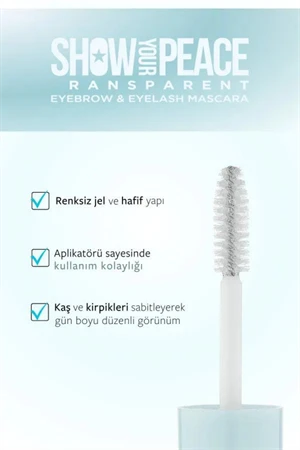 Show Your Transparan Kaş Ve Kirpik Maskarası - Resim 3
