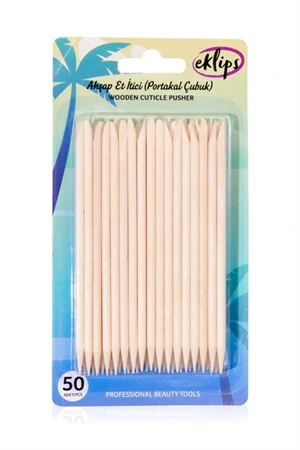 Tek Kullanımlık Steril Et İtici Ahşap 50 Adet Portakal Çubuğu - Resim 2