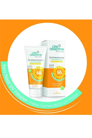 Cire Aseptine Yüz Güneş Koruyucu Krem Kuru ve Normal Ciltler 50+ SPF 50 ml ürün görseli 1
