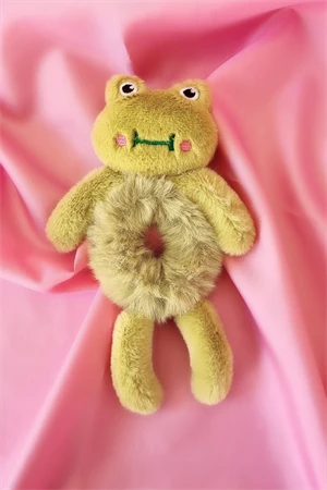 Kurbağa Peluş Simit Toka - 1