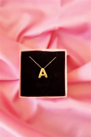 A Harfi Kadın Çelik Kolye - 2