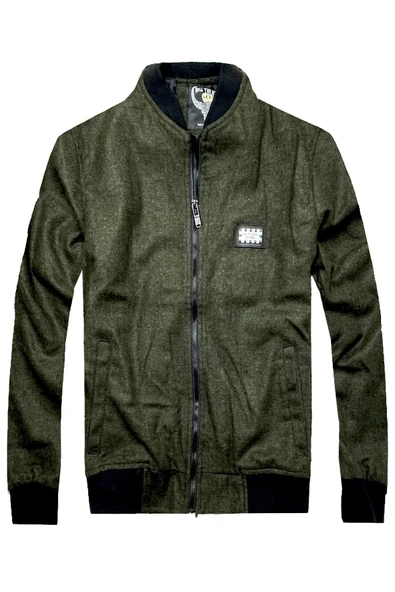 Slim Fit Kaşe Kolej Mont - 4