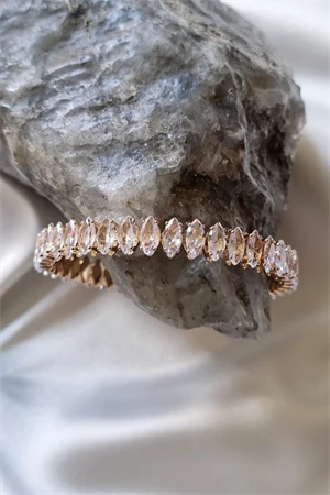 Pırlanta Kesim Gold Kadın Bileklik - Resim 2