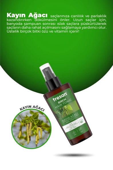 Tresan Kayın Ağacı Güçlendirici Ve Canlandırıcı Saç Toniği 125 ml - Resim 3