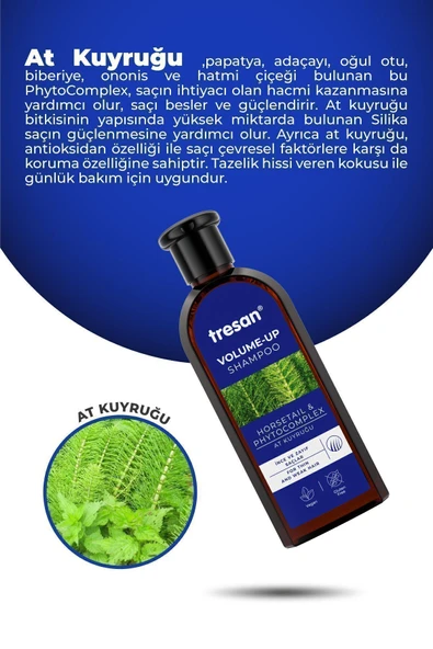 Tresan At Kuyruğu Hacimlendirici Bakım Şampuanı 300 ml Tresan K.ağacı Özlü Saç Toniği 125 Ml. - 2