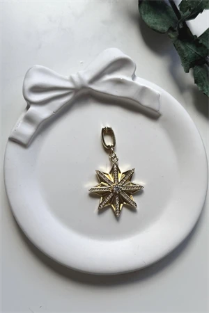 Ajda Bilezik Uyumlu Kutup Yıldızı Çelik Charm - Resim 4