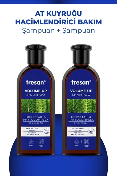 Tresan At Kuyruğu Hacimlendirici Bakım Şampuanı 300 ml X 2 Adet