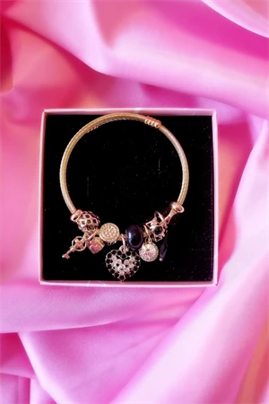 Siyah Pandora Model Kadın Bileklik - 2