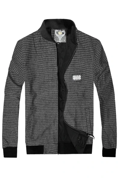 slim fit kaşe kolej mont--koyu gri--