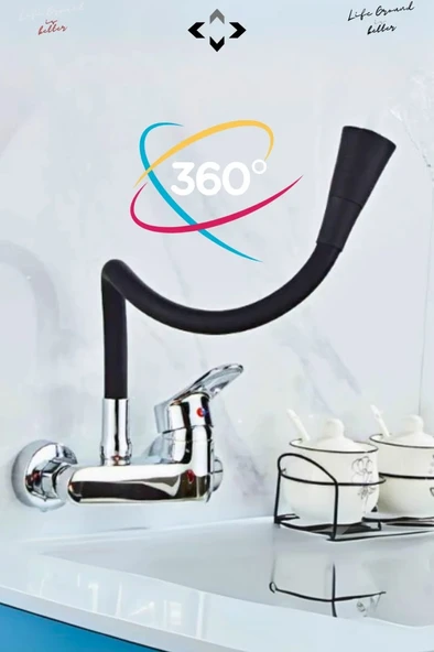 Renkli Silikon Kobra Kübar 360° Dönen Fonksiyonel Boru KYK1015 - 3