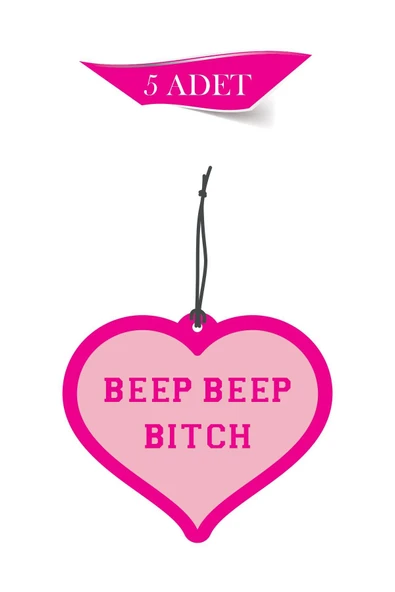 ByMeyla Beep Beep Kalp 5'li Dekoratif Oto Kokusu ve Oto Aksesuarı ürün görseli