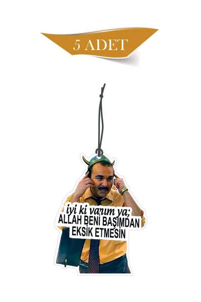 ByMeyla Burhan Altıntop 5'li Dekoratif Oto Kokusu ve Oto Aksesuarı