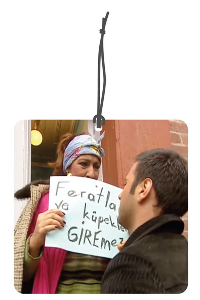 ByMeyla Feratlar ve Köpekler Giremez Dekoratif Oto Kokusu Ve Oto Aksesuarı