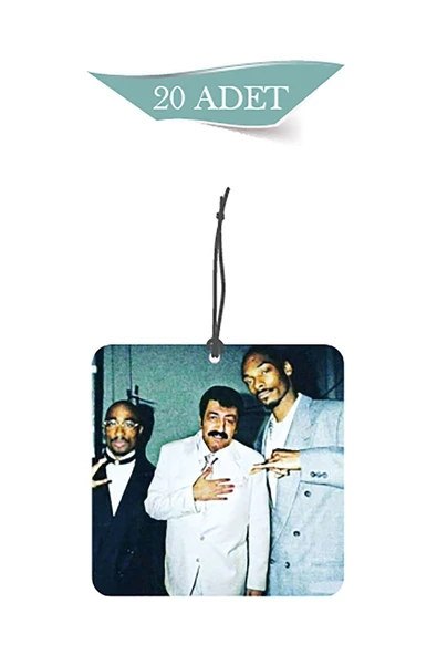 ByMeyla Müslüm BABA ve Fifty Sent Tasarımlı 20'li Oto Kokusu Ve Oto Aksesuarı ürün görseli