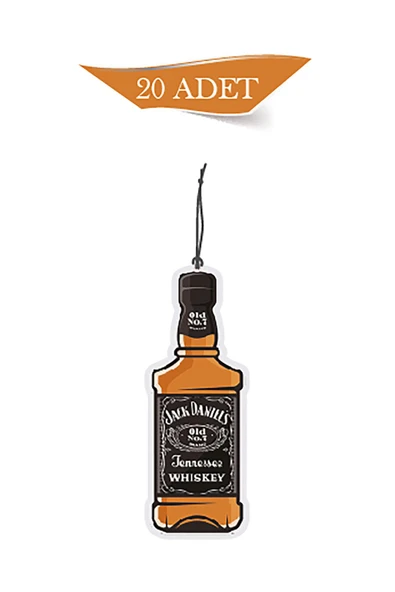 ByMeyla Jack Daniels Viski Tasarımlı 20'li Oto Kokusu ve Oto Aksesuarı