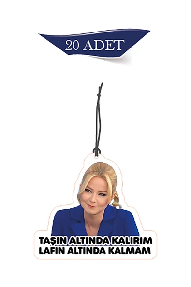 ByMeyla Müge Taşın Altında Kalırım Lafın Altında Tasarımlı 20'li Oto Kokusu ve Oto Aksesuarı ürün görseli