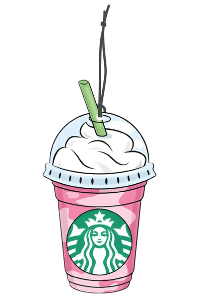 ByMeyla Starbuck Kremalı İçecek Tasarımlı Dekoratif Oto Kokusu ve Oto Aksesuarı ürün görseli