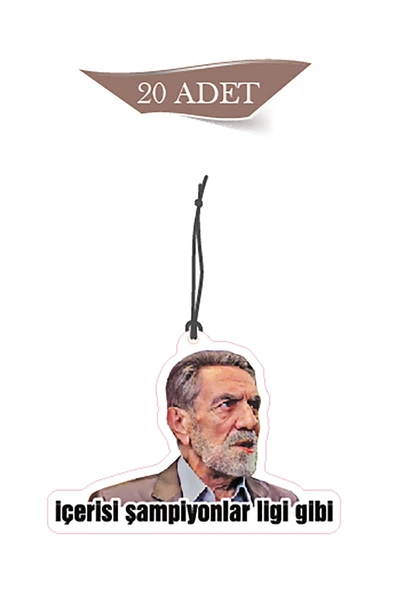 ByMeyla Kolpaçino İçerisi Şampiyonlar Ligi Gibi Tasarımlı 20'li Oto Kokusu ve Oto Aksesuarı ürün görseli