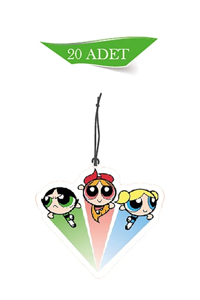 ByMeyla Powerpuff Girls Bubbles Tasarımlı 20'li Oto Kokusu ve Oto Aksesuarı ürün görseli