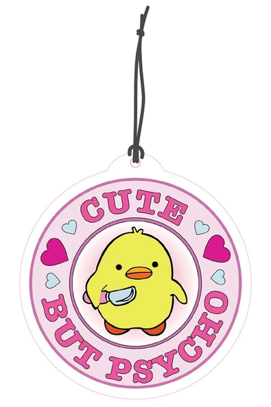 ByMeyla Cute But Psycho Tasarımlı Dekoratif Oto Kokusu ve Oto Aksesuarı ürün görseli