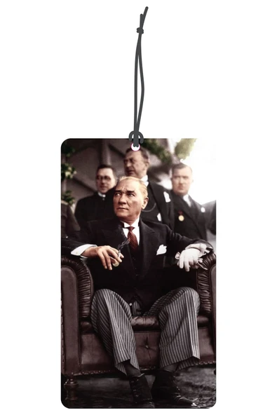 ByMeyla Kemal Atatürk Koltukta Tasarımlı Dekoratif Oto Kokusu ve Oto Aksesuarı