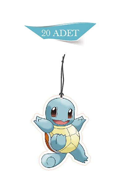 ByMeyla Pokemon Squirtle Tasarımlı 20'li Oto Kokusu ve Oto Aksesuarı ürün görseli