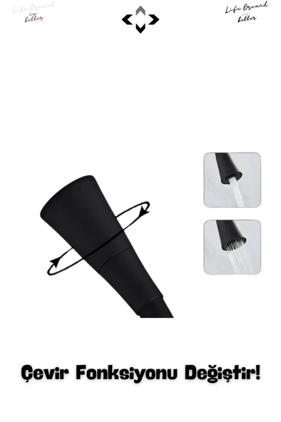 Renkli Silikon Kobra Kübar 360° Dönen Fonksiyonel Boru KYK1015 - 2