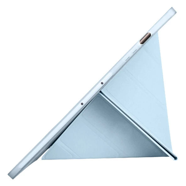 Samsung Galaxy Tab S10 Plus X820 12.4 İnç Katlanabilir Kalemlikli Standlı Akıllı Kılıf  Mavi - Resim 5