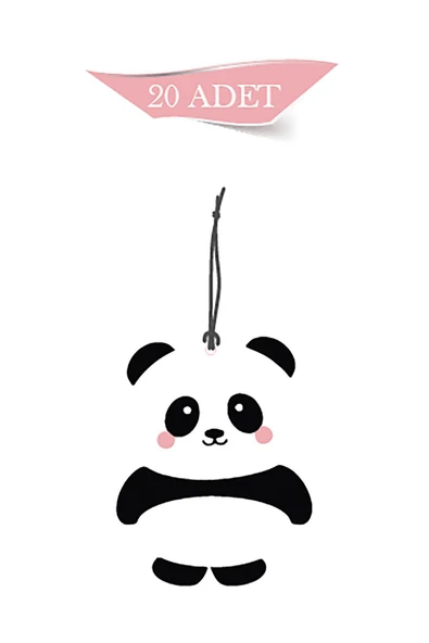 ByMeyla Sevimli Panda Tasarımlı 20'li Oto Kokusu Ve Oto Aksesuarı