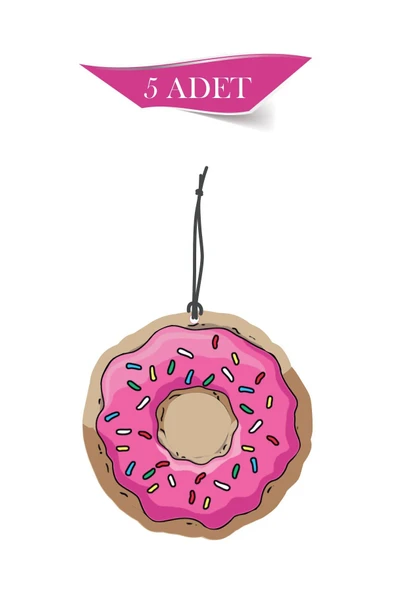 ByMeyla Donut 5'li Dekoratif Oto Kokusu ve Oto Aksesuarı