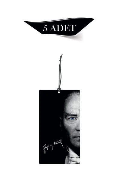 ByMeyla Atatürk 5'li Dekoratif Oto Kokusu ve Oto Aksesuarı ürün görseli