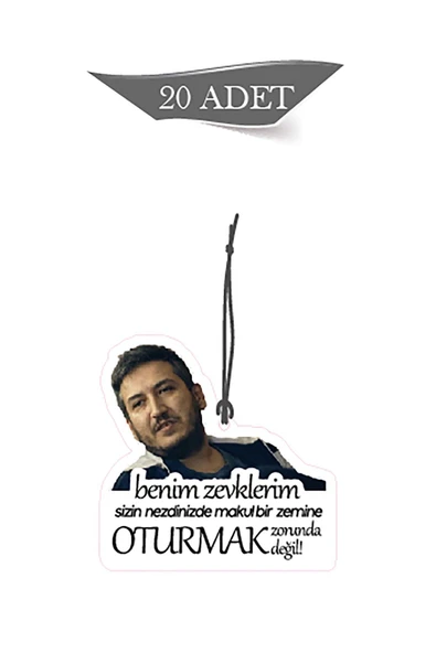 ByMeyla Gibi Dizisi Benim Zevklerim Tasarımlı 20'li Dekoratif Oto Kokusu Ve Oto Aksesuarı