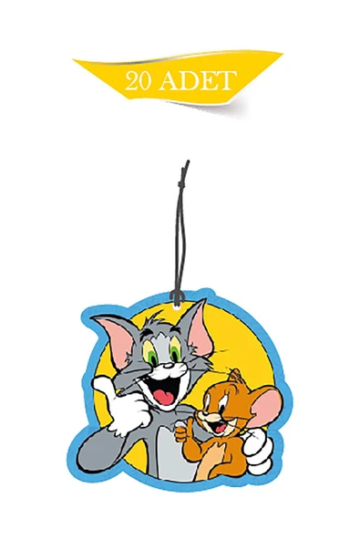 ByMeyla Tom ve Jerry Komik Tasarımlı 20'li Oto Kokusu Ve Oto Aksesuarı ürün görseli