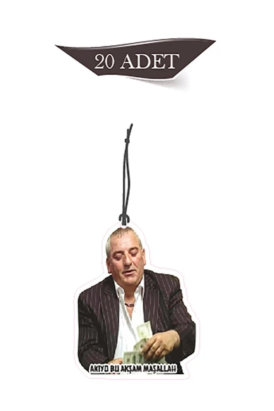 ByMeyla Kolpaçino Ekrem Abi Akıyo Maşallah Tasarımlı 20'li Oto Kokusu ve Oto Aksesuarı ürün görseli