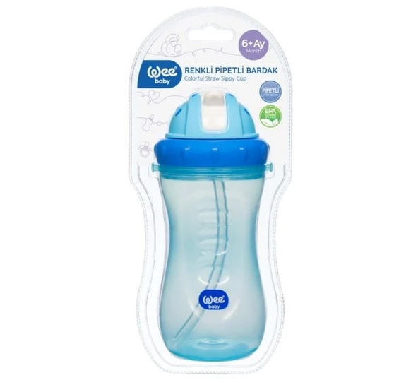 Wee Baby Renkli Pipetli Bardak 340ml 761 - 8