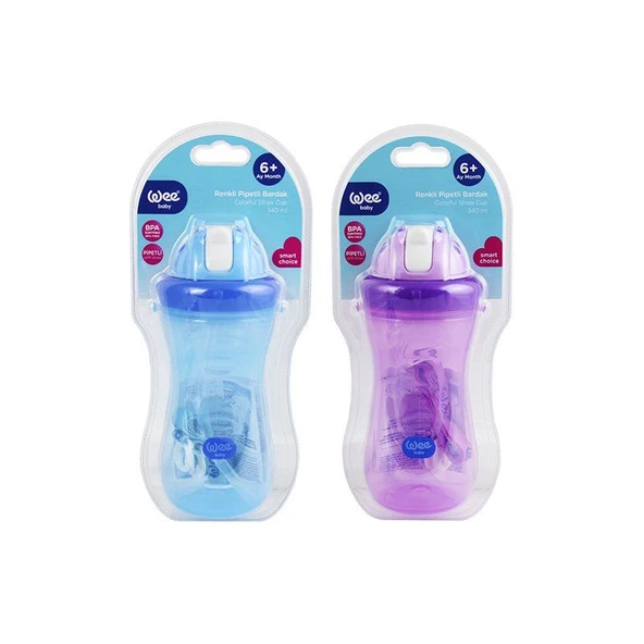 Wee Baby Renkli Pipetli Bardak 340ml 761 - 6