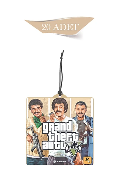 ByMeyla GTA Müslüm Baba Tasarımlı 20'li Oto Kokusu ve Oto Aksesuarı